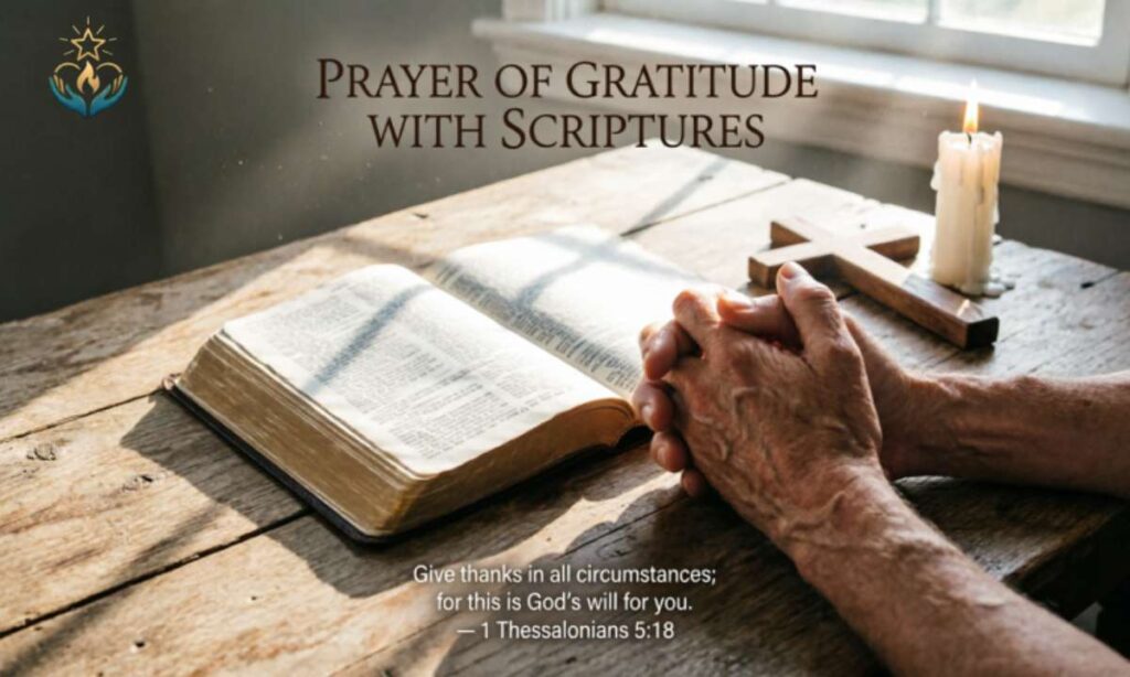 Prayer of Gratitude with Scriptures