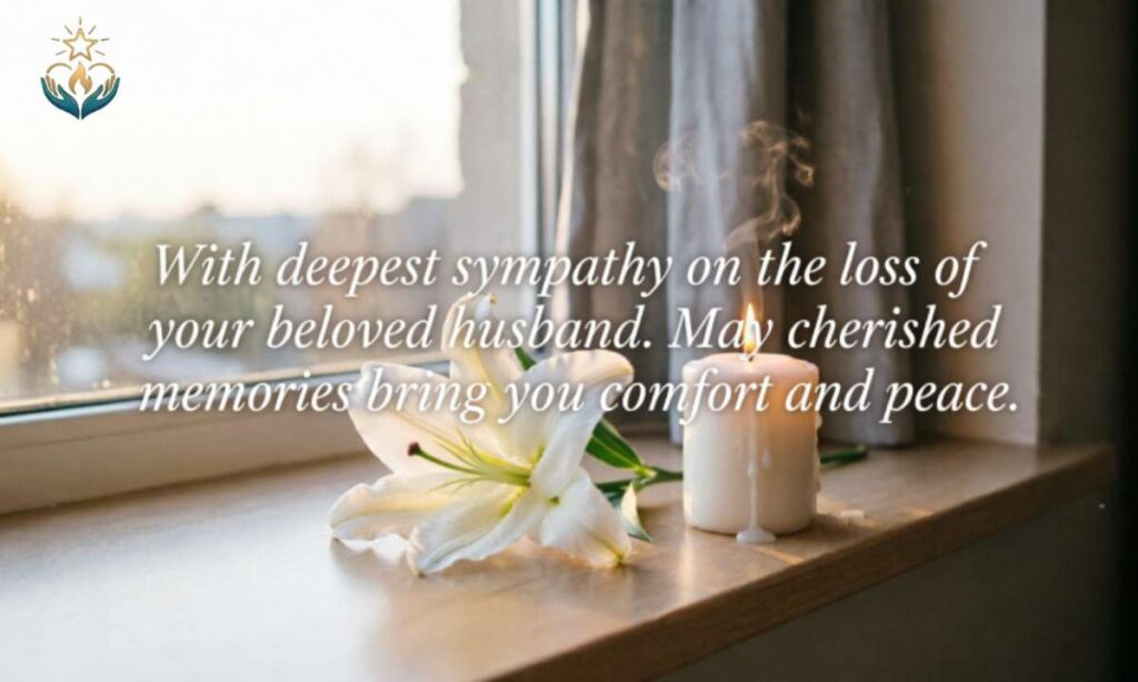 Short Sympathy Message for Loss of Husband