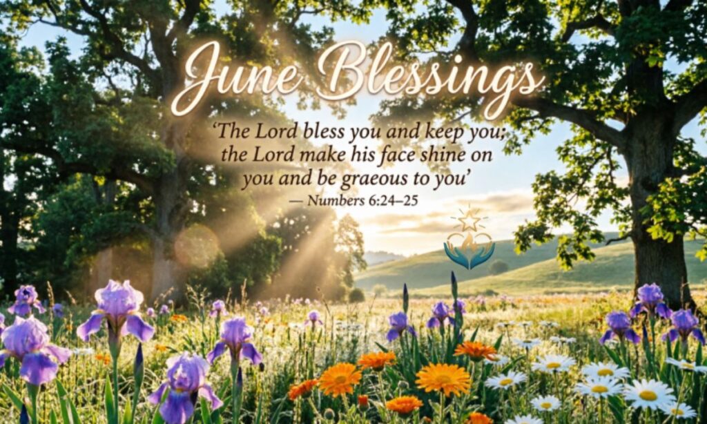 June Blessings Images bible verse
